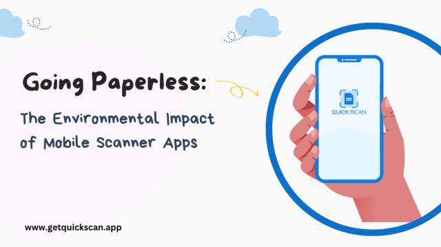 Going Paperless: The Environmental Impact of Mobile Scanner Apps