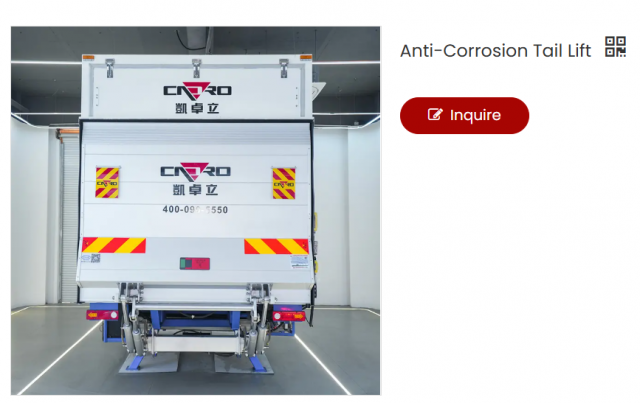 Anti-Corrosion Tail Lifts: Revolutionizing the Logistics Industry