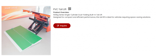 The Rise of the PVC Tail Lift: A New Era of Lightweight and Durable Vehicle Loading Solutions