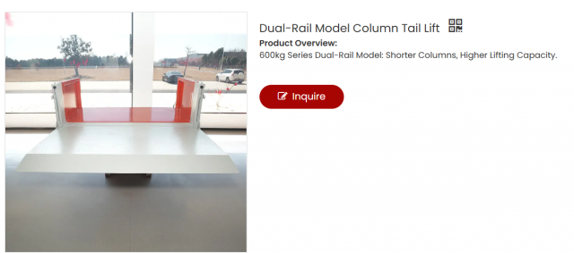 Enhancing Logistics Efficiency with Dual-Rail Model Column Tail Lift: The Ultimate Loading Solution