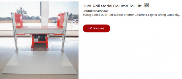 The Future of Loading Efficiency: Exploring the Dual-Rail Model Column Tail Lift