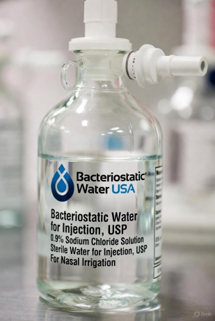 Bacteriostatic 0.9% Sodium Chloride – Multi-Dose Sterile Solution for Peptides & Injections