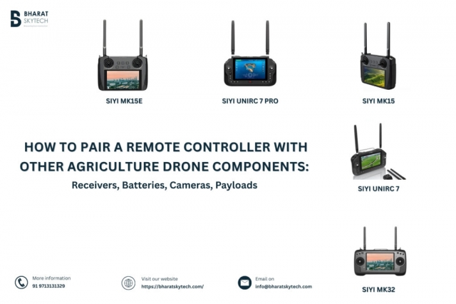 How to Pair a Remote Controller with Other Agriculture Drone Components: Receivers, Batteries, Cameras, Payloads