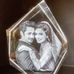 3D Diamond and 3D Photo Crystal Sets Symbolize true love