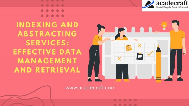Indexing And Abstracting Services: Effective Data Management And Retrieval