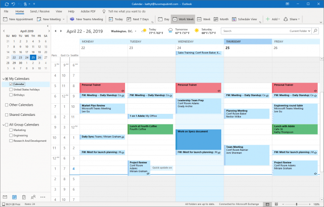 Using Outlook Group Calendar to Manage Personal and Professional Appointments