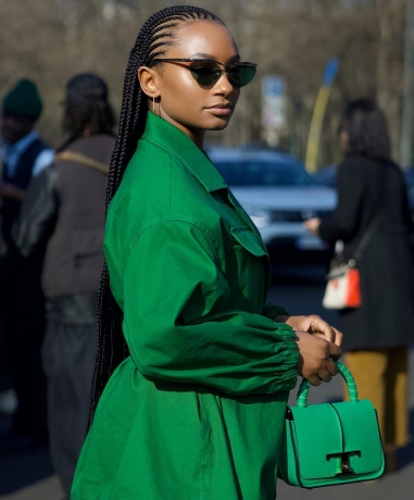 Braided Hairstyle For Black Women With Box Braids