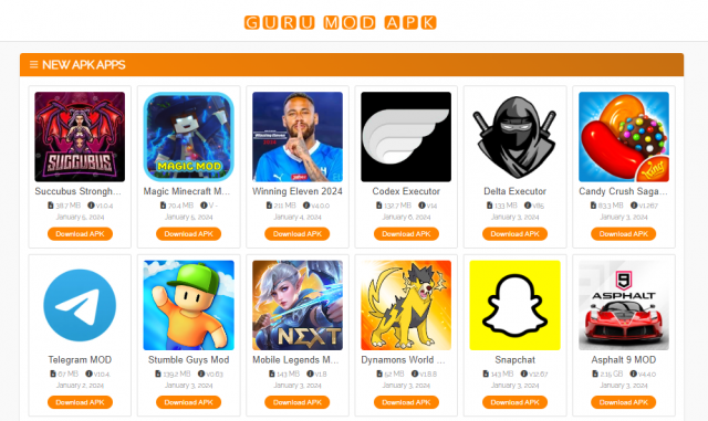 Guru MOD Apk - Latest Apps & Games Free For Android