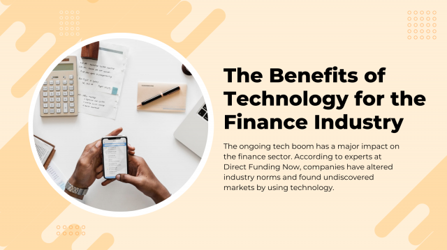 The Benefits of Technology for the Finance Industry