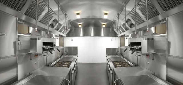 How do clean the kitchen exhaust canopy?