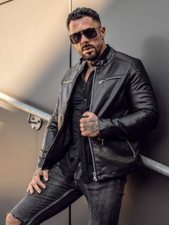 The Hottest Men's Leather Biker Jackets of 2024
