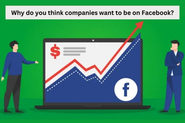 Why do you think companies want to be on Facebook?