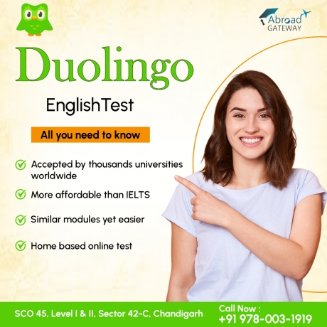 Score High Marks at  Best Duolingo Test Training in Chandigarh