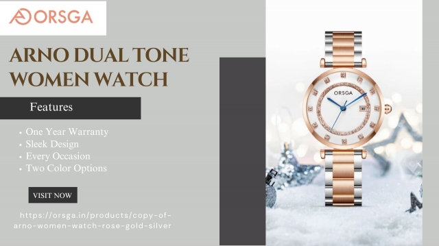 ARNO Dual Tone Women Watch