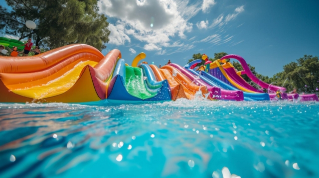 Adrenaline Rush Slides at Yas Waterworld