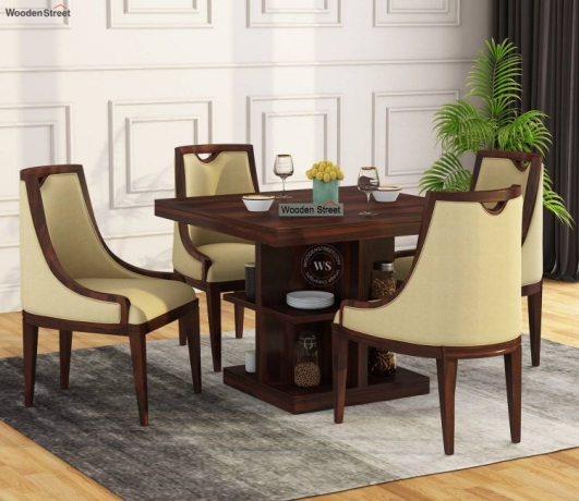 Stylish and Space| 4 Seater Dining Table Sets from Wooden Street