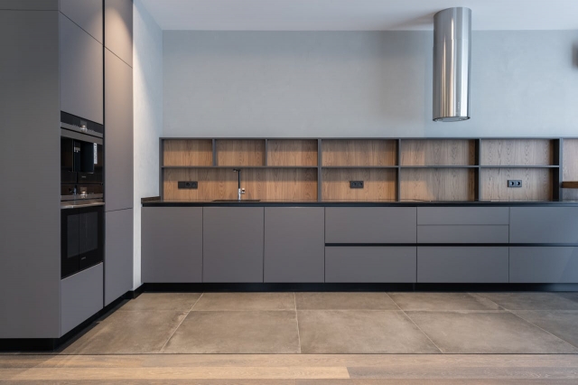 Dark Grey Cabinets for a Timeless Kitchen Look