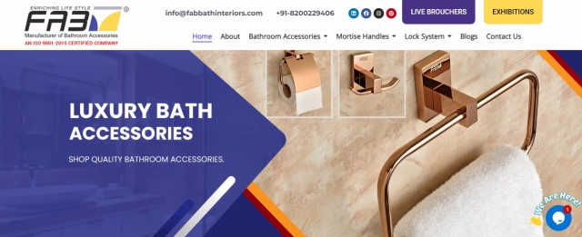 Bathroom Accessories Manufacturer | Fab Bath Interiors