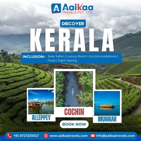Explore Romantic Kerala and Family-Friendly Nainital Packages for Family and Couple  | Aaikaa Travels