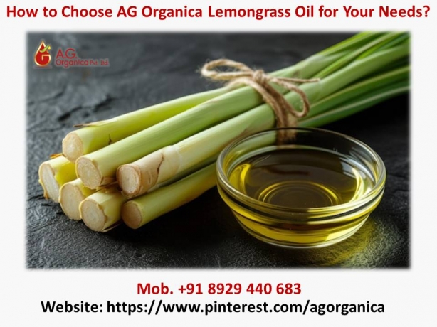 AG Organica: High-Quality Lemongrass Oil Manufacturer & Wholesale Supplier