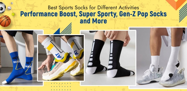 Best Sports Socks for Different Activities Performance Boost, Super Sporty, Gen-Z Pop Socks and More.