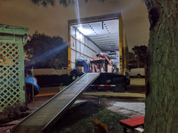 Loading and Unloading Before New Year’s Eve