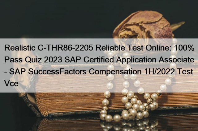 Latest C-THR86-2205 Exam Cost