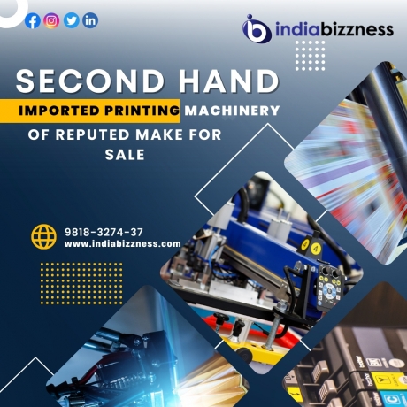 Buy Used Printing Machinery Online at IndiaBizzness Portal