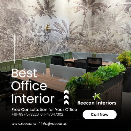 Overhaul Offices into Motivation Hangouts of Work with Reecan Interiors: Pioneers in Office Interior Design. 