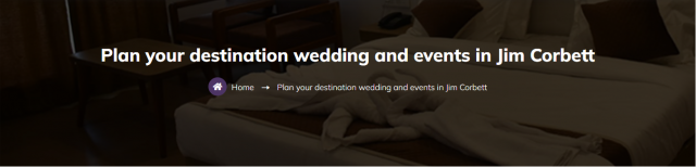 Wedding resorts in jim corbett | Vedikant Hospitality