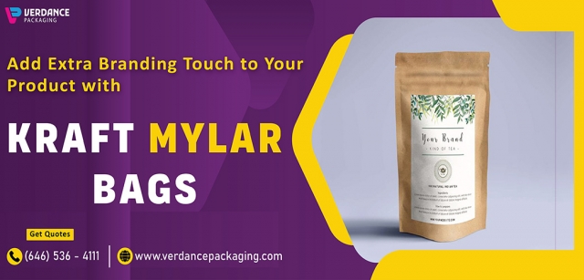 Add Extra Branding Touch To Your Product With Kraft Mylar Bags