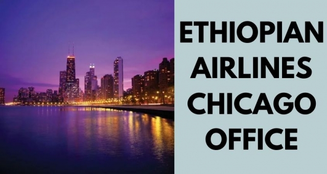 Ethiopian Airlines Chicago Office USA.