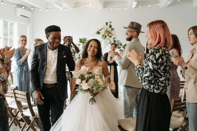 Happy newlyweds
