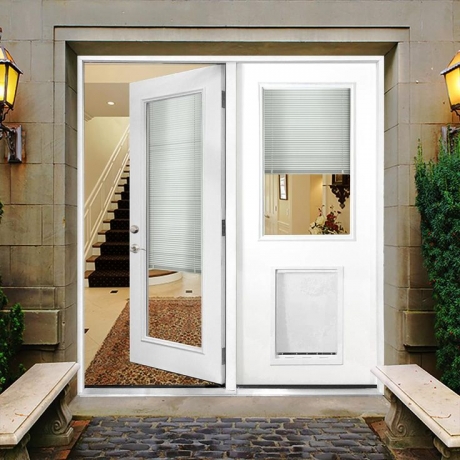 Upgrade Your Home with Stylish French Doors with Built-in Dog Door