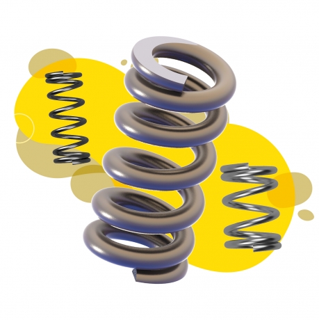 What materials are commonly used for compression springs?