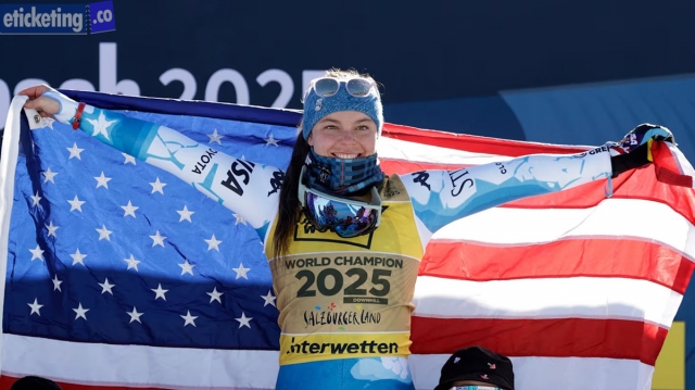 Winter Olympic 2026: Breezy Johnson Wins Downhill World Title in Saalbach, Vonn Finishes 15th