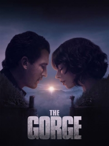Review and trailer poster for the 2025 film The Gorge