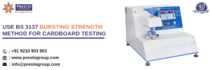 Use BS 3137 Bursting Strength Method For Cardboard Testing