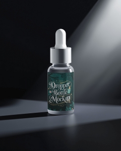 Free Dropper Bottle Mockup Generator