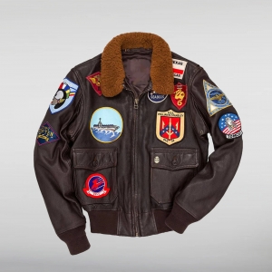 Tom Cruise Top Gun Aviator Leather Jacket
