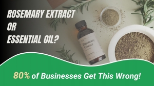 Rosemary Extract or Essential Oil? Understanding Their Impact in Food, Skincare & Wellness