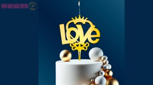 Romantic Details That Make a Difference: Love Candles and Wedding Cake Toppers