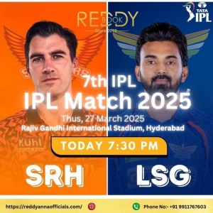 Join the Reddy Anna Online Book ID Excitement of IPL 2025: Watch SRH vs LSG Live at Rajiv Gandhi Stadium!