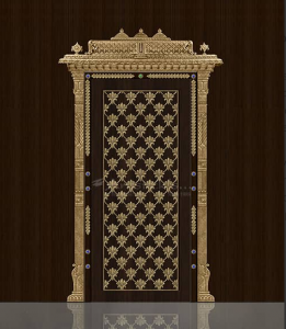 Brass Pooja Room Door Designs to Elevate Your Sacred Space