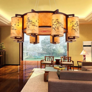 Antique Chinese Chandelier Lamp by Original Tree Lights