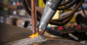 arc welding in process
