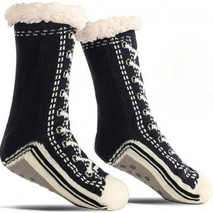 Knit Fleece Lined Slipper Socks by Cloud Cushion Slides