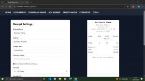 Smart AI-Powered Receipt Generator for Effortless Business Transactions
