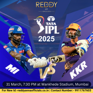 IPL 2025: MI vs KKR at Wankhede – Get Your Reddyanna Book & Clash on the Action!