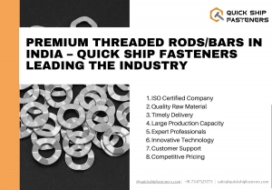 Premium Threaded Rods/Bars in India – Quick Ship Fasteners Leading the Industry